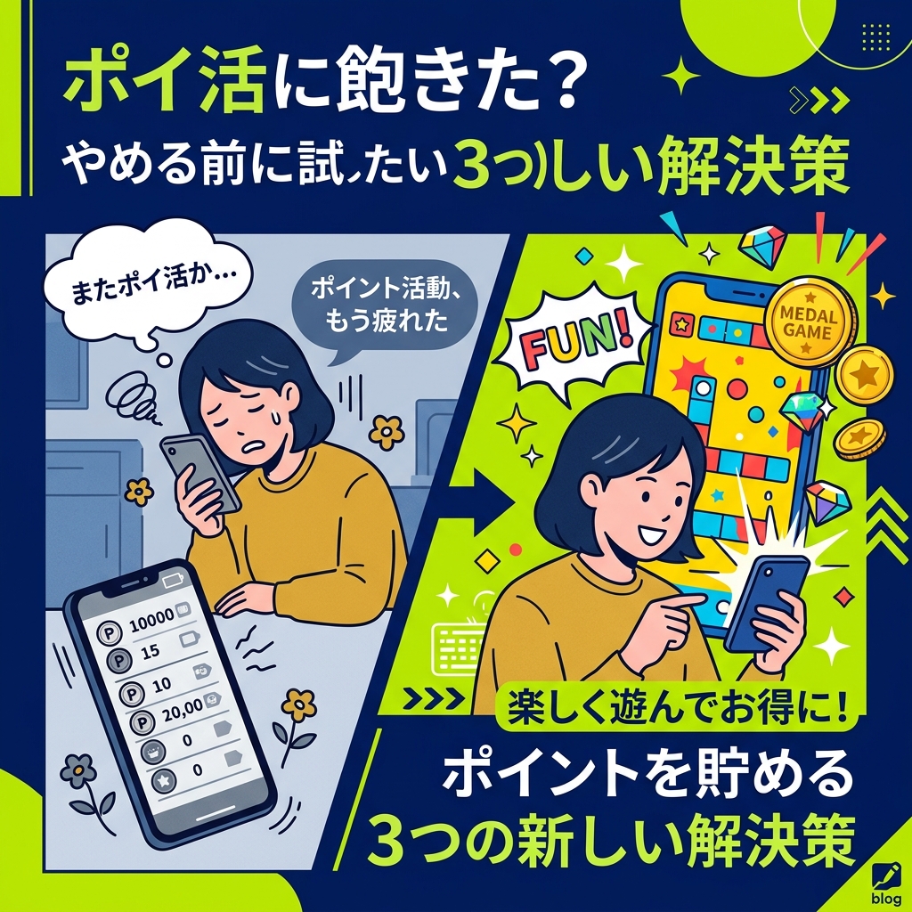 ポイ活に飽きた時の解決策