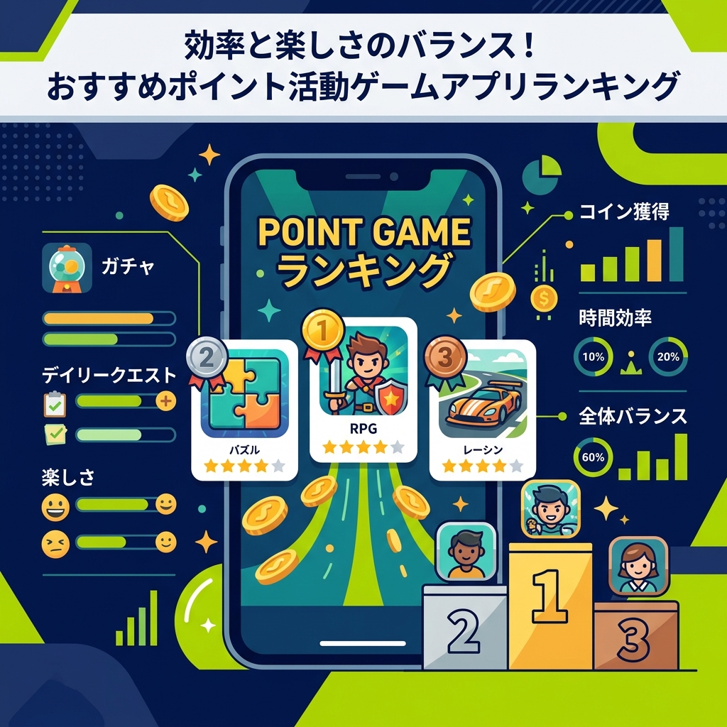 稼ぎやすくて面白いポイ活アプリランキング