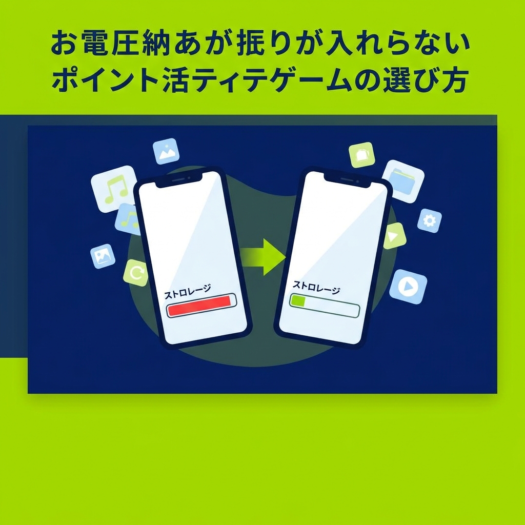 容量を圧迫しないポイ活ゲーム